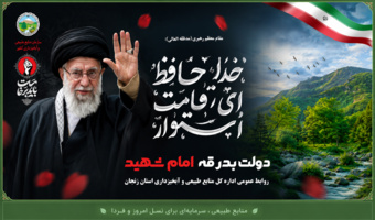 همراهی کارکنان منابع‌طبیعی زنجان در بدرقه پیکر رهبر شهید