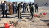 با همکاری سپاه منطقه زنجان در محوطه درمانگاه شهید مطهری