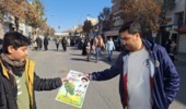 توزیع نهال در مراسم راهپیمایی ۲۲ بهمن 