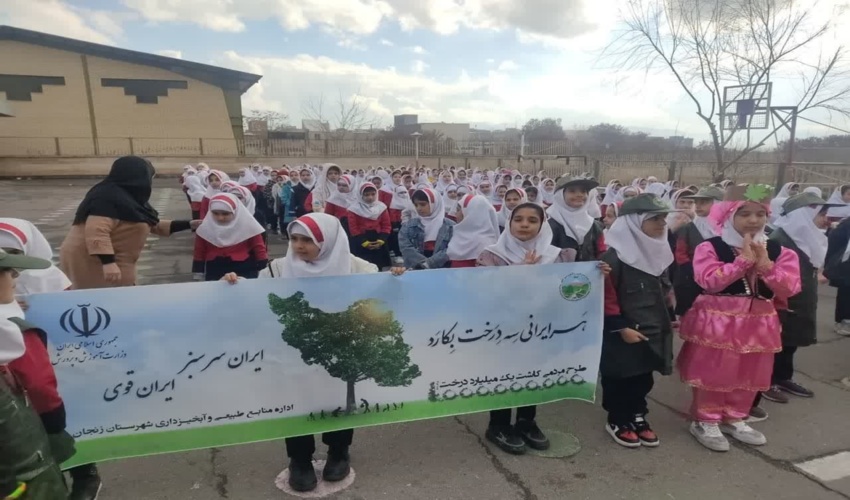 افتتاح ششمین مدرسه نهالستانی در زنجان